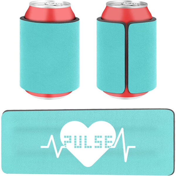 12oz Standard Can Cooler Sleeve Slap Band Wrap