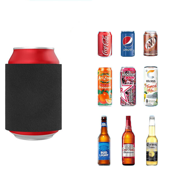 12oz Standard Can Cooler Sleeve Slap Band Wrap - Image 2