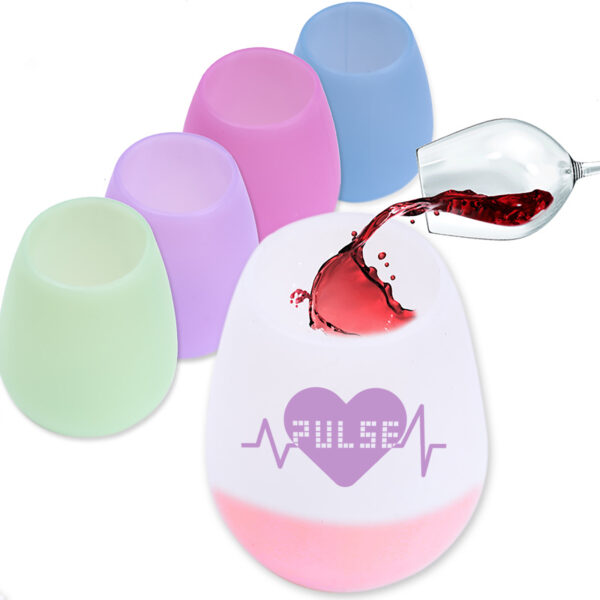 11oz Unbreakable Silicone Wine Glasses