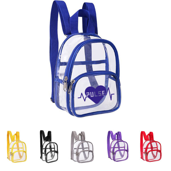 PVC Transparent Travel Backpack for Outdoor Use