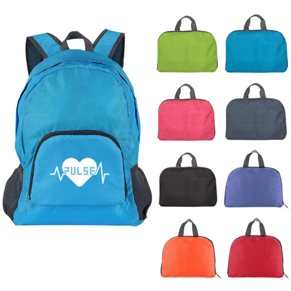 Foldable Polyester Backpack with Large Capacity