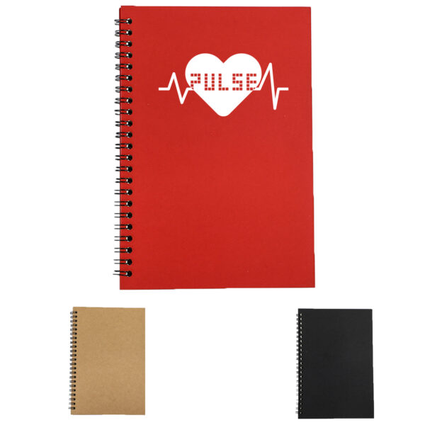 A5 Hardcover Spiral Lined Thicken Notebook 50 Sheets