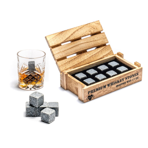 Whisky Natural Granite Ice 8 Stones Gift Box