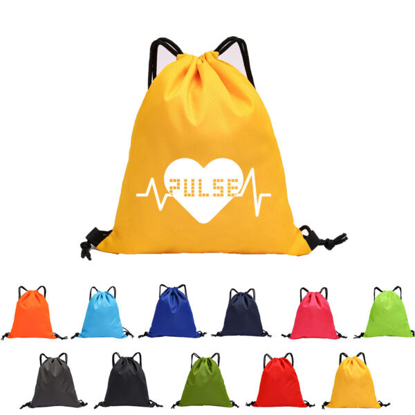 Gym Sport Drawstring Foldable String Backpack Sack-pack