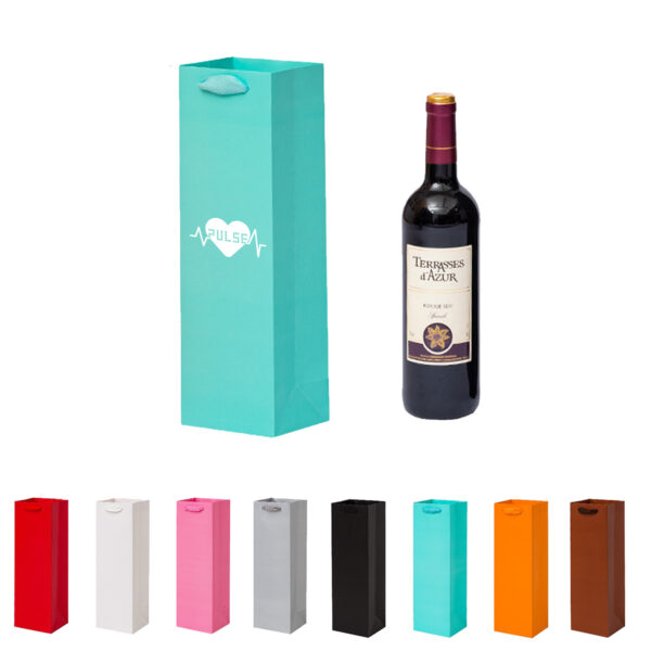 Paper Wine Bottle Gift Bags with Handles