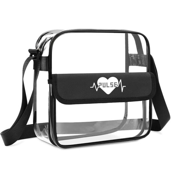 Pvc Clear Crossbody Bag With Adjustable Shoulder Strap