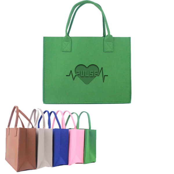 Reusable Tote Shopping Felt Bags for Grocery Study Gifts