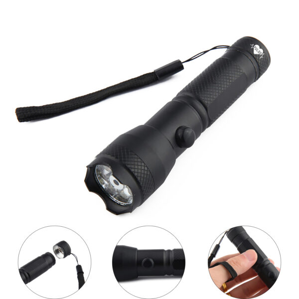 Outdoor Multi-Functional Strong Light Aluminum Flashlight