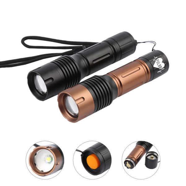 Bright Light Aluminum Mini Flashlight for Camping and Hiking