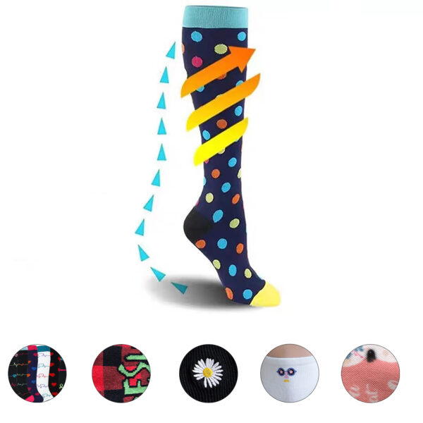 Custom Pictures Text Running Calf Socks for Sports