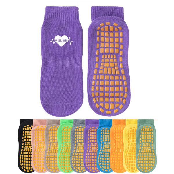 Non-Slip Yoga Trampoline Mid Tube Socks for Children