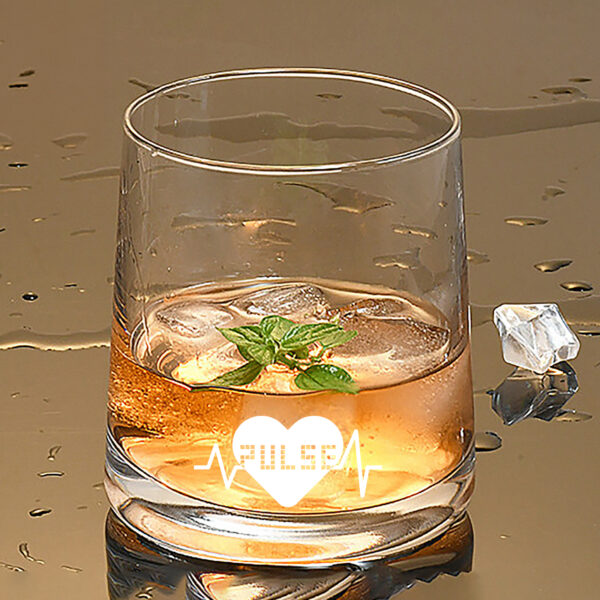 Art Glass Whiskey Glasses for Party and Anniversary