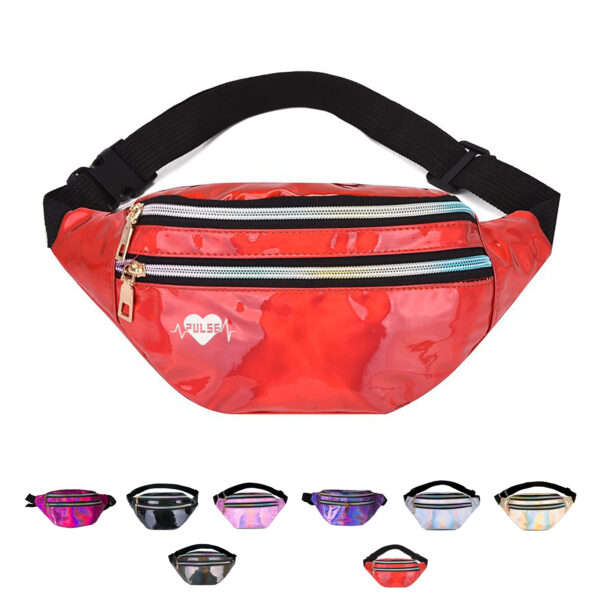 PU Waterproof Laser Crossbody Fanny Pack for Travel