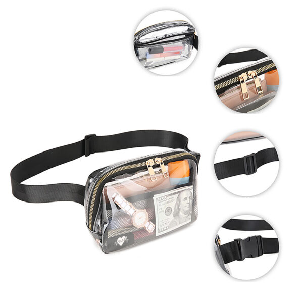 TPU Outdoor Fitness Waterproof Transparent Fanny Pack