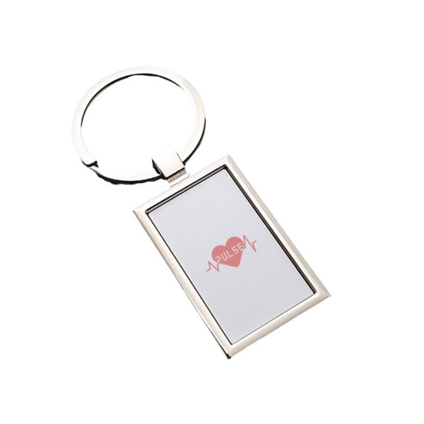 Heat Transfer Zinc Alloy Multi-Shape Keychain for Gifts