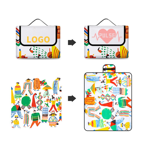 Customization Pattern Design Fold Up Picnic Blanket