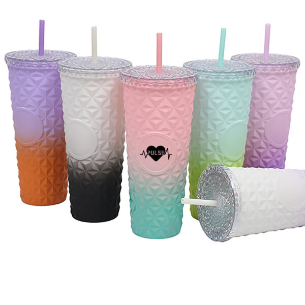 24oz Tumbler Clear Diamond Crystal Venti