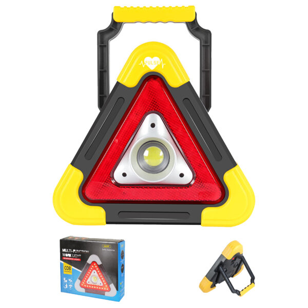 Solar Rechargeable COB Work Light Waterproof Triangle